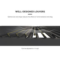 Gray Louvered Pergola Outdoor Aluminum Pergola with Adjustable Roof for Patio Gray Hardtop Gazebo